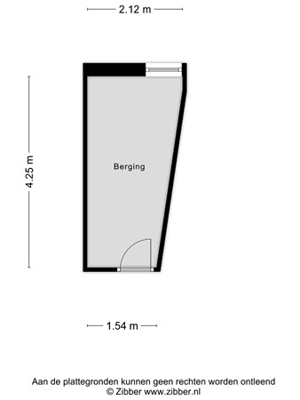 Floorplan - Mozartlaan 281, 2555 KA The Hague